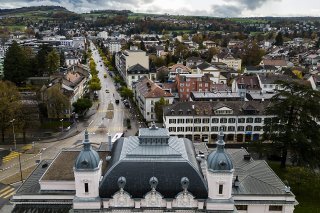 A Yverdon, l'éclairage public restera éteint durant une bonne partie de la nuit jusqu'à la fin avril (archives).